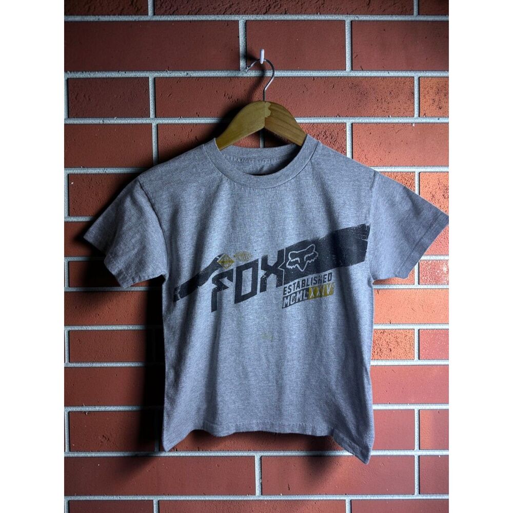 Fox Racing Women's Gray Graphic T Shirt Size Medium Casual Fit